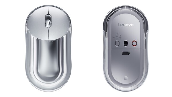 Bezprzewodową mysz Lenovo 900 można sparować z trzema urządzeniami jednocześnie. (Źródło obrazu: Lenovo)