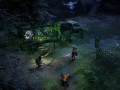 Ilustracja przedstawiająca świat gry i postacie z tytułu „Mutant Year Zero: Road to Eden”, obecnie dostępnego z 70% zniżką.