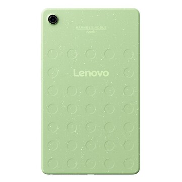 Tablet do czytania Nook 8.7 ma plastikowy tył pochodzący z recyklingu.