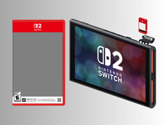 Pudełko i kartridż z kluczem do gry Switch 2 (źródło zdjęcia: Nintendo of America z poprawkami)