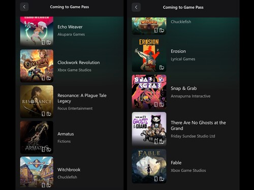 Gry Xbox Game Pass już wkrótce