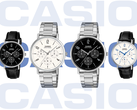 Od lewej do prawej, na zdjęciu: Casio MTP-VT06L-1B, MTP-VT06D-7B, MTP-VT06D-1B i MTP-VT06L-7B.