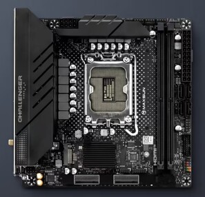 Płyta główna Mini-ITX ze złączami MCIO x8+x8 PCIe 5.0 u dołu