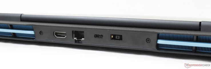Tył: HDMI 2.0, Gigabit RJ-45, USB-C 3.2 Gen. 2 w/ Power Delivery 3.0 + DisplayPort 1.4, zasilacz AC