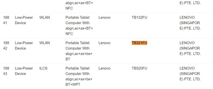 Tablet Lenovo Legion Y700 pojawił się na stronie IMDA. (Źródło zdjęcia: IMDA)