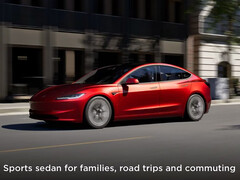 Odświeżony Model 3 został kiedyś wymieniony z przednią kamerą na oficjalnej stronie internetowej. (Źródło zdjęcia: Tesla)
