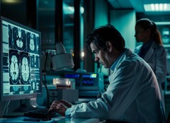 Neurolog badający ludzki mózg (źródło obrazu: TungArt7/Pixabay)