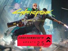 Wyświetlony baner aktualizacji 2.5 Cyberpunk 2077 Edgerunners 2
