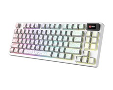 MSI Forge GK600 TKL Wireless Topo White Edition. (Źródło obrazu: MSI)