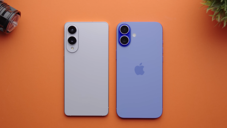 Galaxy Konfiguracja kamery S25 Edge i iPhone'a 16 Plus. (Źródło obrazu: Versus na YouTube)
