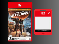 Karta klucza do gry Star Wars Outlaws Switch 2 (źródło obrazu: Best Buy, Nintendo of America)