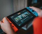 Zdjęcie konsoli Nintendo Switch podczas użytkowania