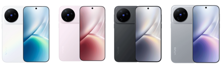 Wszystkie opcje kolorystyczne modelu Vivo X500.