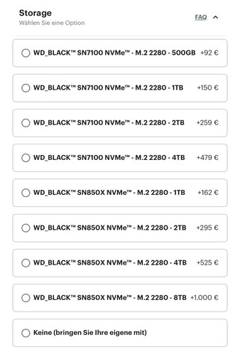 Ceny dysków SSD Frameworks od dziś