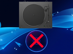 Gramofon firmy Sony przedstawiony powyżej Płyta z grą na PS5
