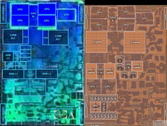 Apple miał ambitne plany dotyczące GPU w A16 Bionic, ale musiał je odłożyć na półkę w ostatniej chwili (obraz: A16 Bionic vs A15 Bionic die shot via Angstronomics)