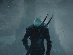 Zrzut ekranu przedstawiający Geralta z zwiastuna gry „Wiedźmin 3: Dziki Gon – Remastered”