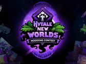 Baner ogłaszający konkurs modderski Hytale's New Worlds
