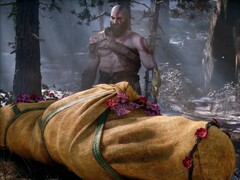 Przedstawiono postać Kratosa z gry „God of War: Laufey”