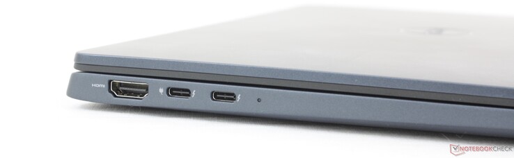 Po lewej: HDMI 2.0, 2x USB-C Thunderbolt 4 z funkcją Power Delivery + DisplayPort 1.4