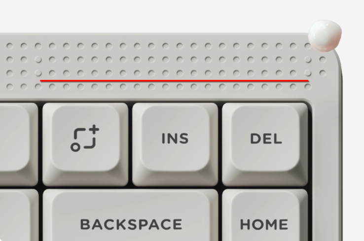 Pasek dotykowy NuPhy Node75 (źródło obrazu: NuPhy - edytowane)