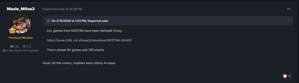 Post o usuwaniu shovelware z PS Store@PSNProfiles