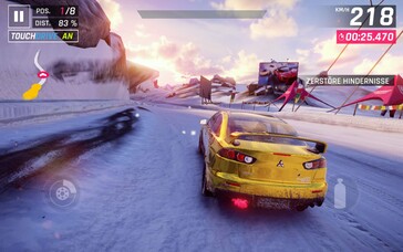 Asphalt 9 na Samsung Galaxy Tab S9 FE