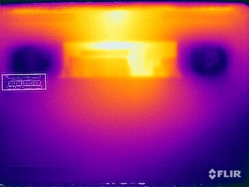 Temperatury powierzchniowe na dole (test warunków skrajnych)