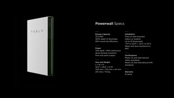 Szczegóły techniczne Powerwall (Zdjęcie: Tesla)