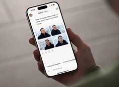 Użytkownik wchodzący w interakcję z Grok AI za pośrednictwem smartfona (źródło obrazu: Bryan M Wolfe/Digital Trends)