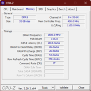 CPU-Z – Pamięć