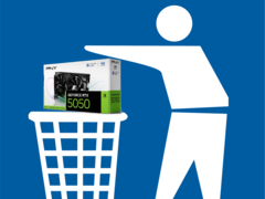 Nvidia GeForce RTX 5050 to jedna z najgorszych premier GPU w 2025 roku. (Źródło obrazu: PNY, Pixabay, edytowane)