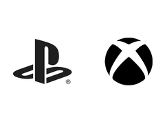 Logo PlayStation i Xbox na białym tle (źródło obrazu: PlayStation i Xbox)