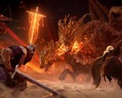 Rozgrywka kooperacyjna Elden Ring Nightreign przeciwko Tricephalos. (Źródło obrazu: Steam)