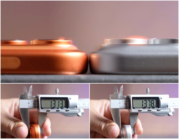 atrapa iPhone'a 18 Pro Max ma grubszą wypukłość aparatu niż iPhone 17 Pro Max.