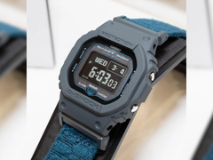 Zbliżenie na kopertę i pasek Casio G-Shock GWBX5600CBG-2.
