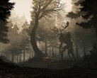 Obraz z gry GreedFall przedstawiający las i stworzenie. (Źródło obrazu: Steam)