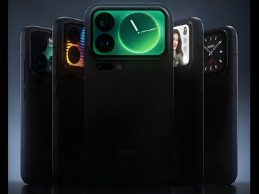 Na tylnym wyświetlaczu Xiaomi 17 Pro i 17 Pro Max pojawią się takie funkcje, jak różne tarcze zegara. (Źródło obrazu: Xiaomi na Weibo)