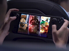 Kolekcja gier LEGO Worlds Collide wkrótce wygaśnie. Na zdjęciu: Steam Deck ze zdjęciem okładki pakietu. (Źródło zdjęcia: Valve i Humble Bundle - edytowane)