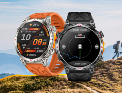 Smartwatch Rollme GT3S (na zdjęciu) będzie dostępny w dwóch kolorach - czarnym i srebrnym - z odpowiednio czarnym i pomarańczowym silikonowym paskiem. (Źródło zdjęcia: Rollme)