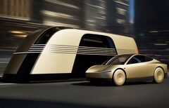 Tesla Robovan i Cybercab (źródło zdjęcia: Tesla)