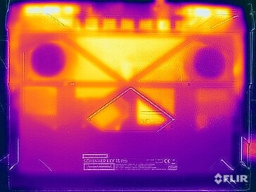 Test naprężeń temperatury powierzchni (spód)