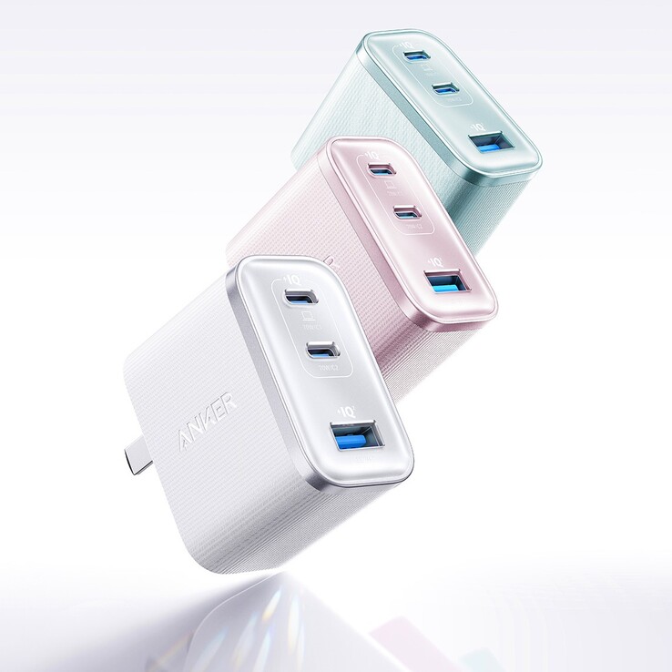 Ładowarka Anker Nano SafeCharge Ultra jest dostępna w różnych kolorach z połyskującym wykończeniem (na zdjęciu). (Źródło zdjęcia: JD.com)