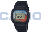 Casio G-Shock DW-5600KHG24-1JR (na zdjęciu) posiada nadruki w stylu ukiyo-e z dzieł sztuki Hokusai z okresu Edo-. (Źródło zdjęcia: Casio - edytowane)