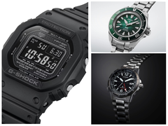 Na zdjęciu - Casio GW-5000HS-1 (po lewej), Seiko Prospex SRPL53K1 (u góry po prawej) i Citizen Promaster Mechanical GMT (u dołu po prawej). (Źródło zdjęć: Casio, Seiko, Citizen)
