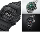 Na zdjęciu - Casio GW-5000HS-1 (po lewej), Seiko Prospex SRPL53K1 (u góry po prawej) i Citizen Promaster Mechanical GMT (u dołu po prawej). (Źródło zdjęć: Casio, Seiko, Citizen)