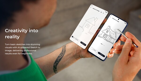 Zintegrowany rysik w Motorola Edge 60 Stylus może być używany do szkicowania i robienia notatek. (Źródło zdjęcia: Motorola)