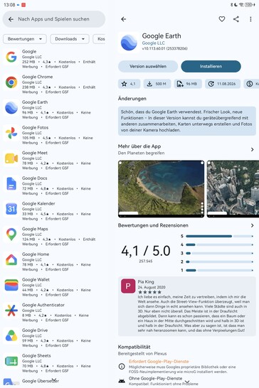 Wszystkie aplikacje Google można znaleźć w sklepie Aurora Store.