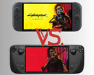 Switch 2 i Steam Deck na zdjęciu z grafiką Cyberpunk 2077 (źródło zdjęcia: Nintendo of America, Valve, Steam z poprawkami)