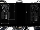 Obiektywy NONIKKOR 24 mm f/1.7 firmy ArtraLabs będą miały taką samą konstrukcję retro i ręczne ustawianie ostrości, jak poprzednie wersje 35 mm. (Źródło obrazu: Plastic Photo na YouTube / ArtraLab - edytowane)